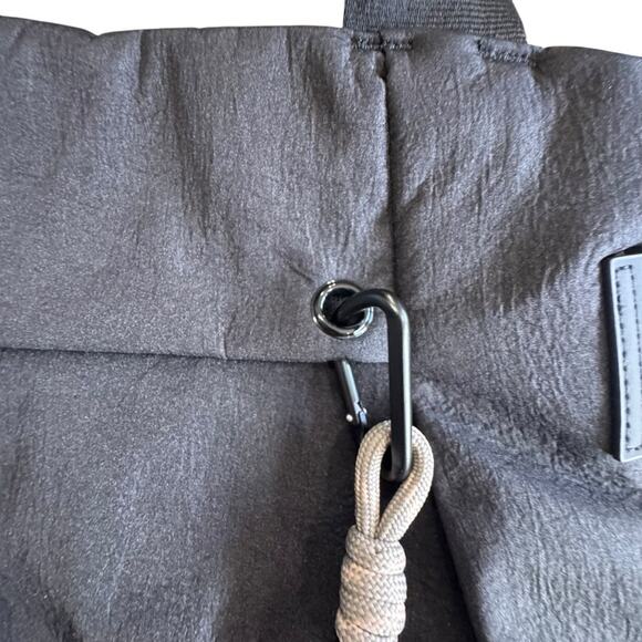 Adidas Black Favorite Tote Bag KUL08 Backpack with Rope Detail NEW - Picture 7 of 12